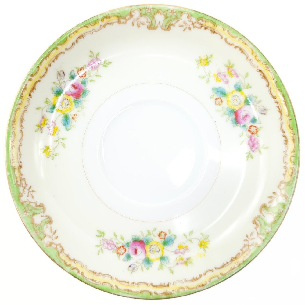 c. 1920s-1930s Sampy Japan "Elaine" Hand Painted Fine China Tea Saucer